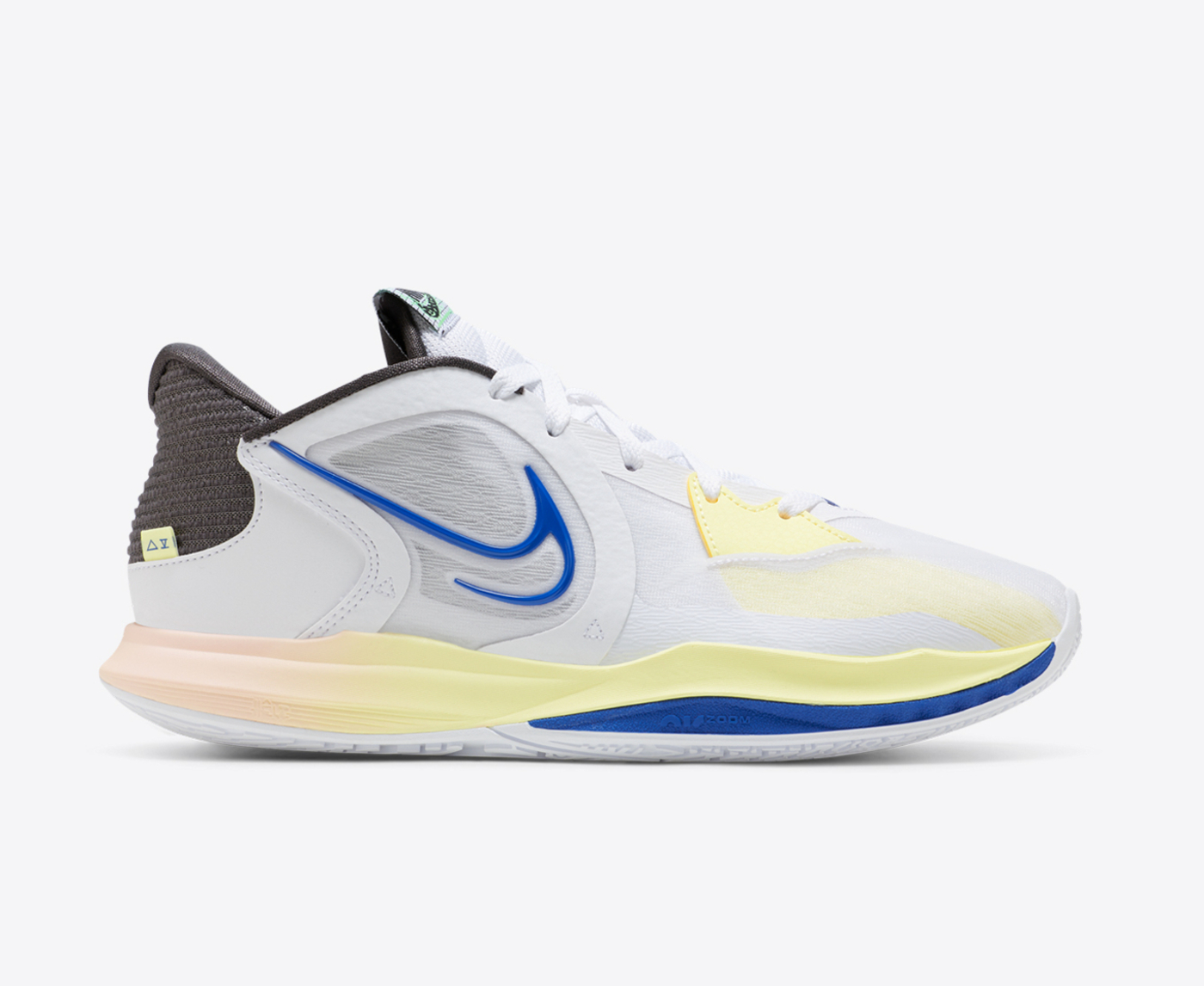 Kyrie 5 white deep royal best sale