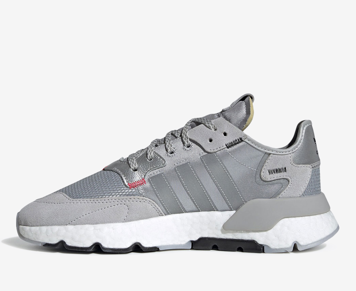 Adidas nite cheap jogger silver