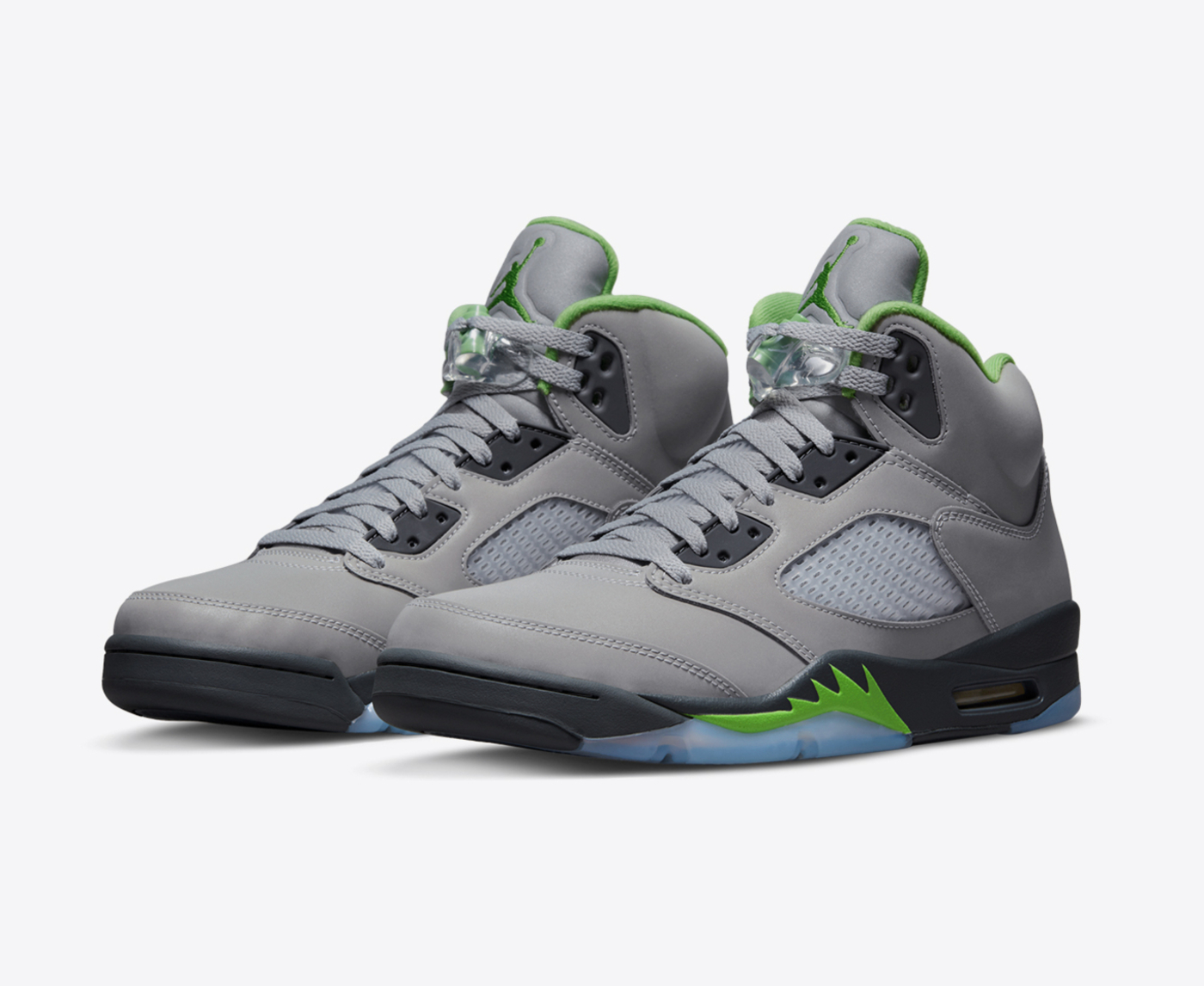 Jordan AIR JORDAN 5 RETRO SILVER GREEN BEAN FLINT GREY VegNonVeg