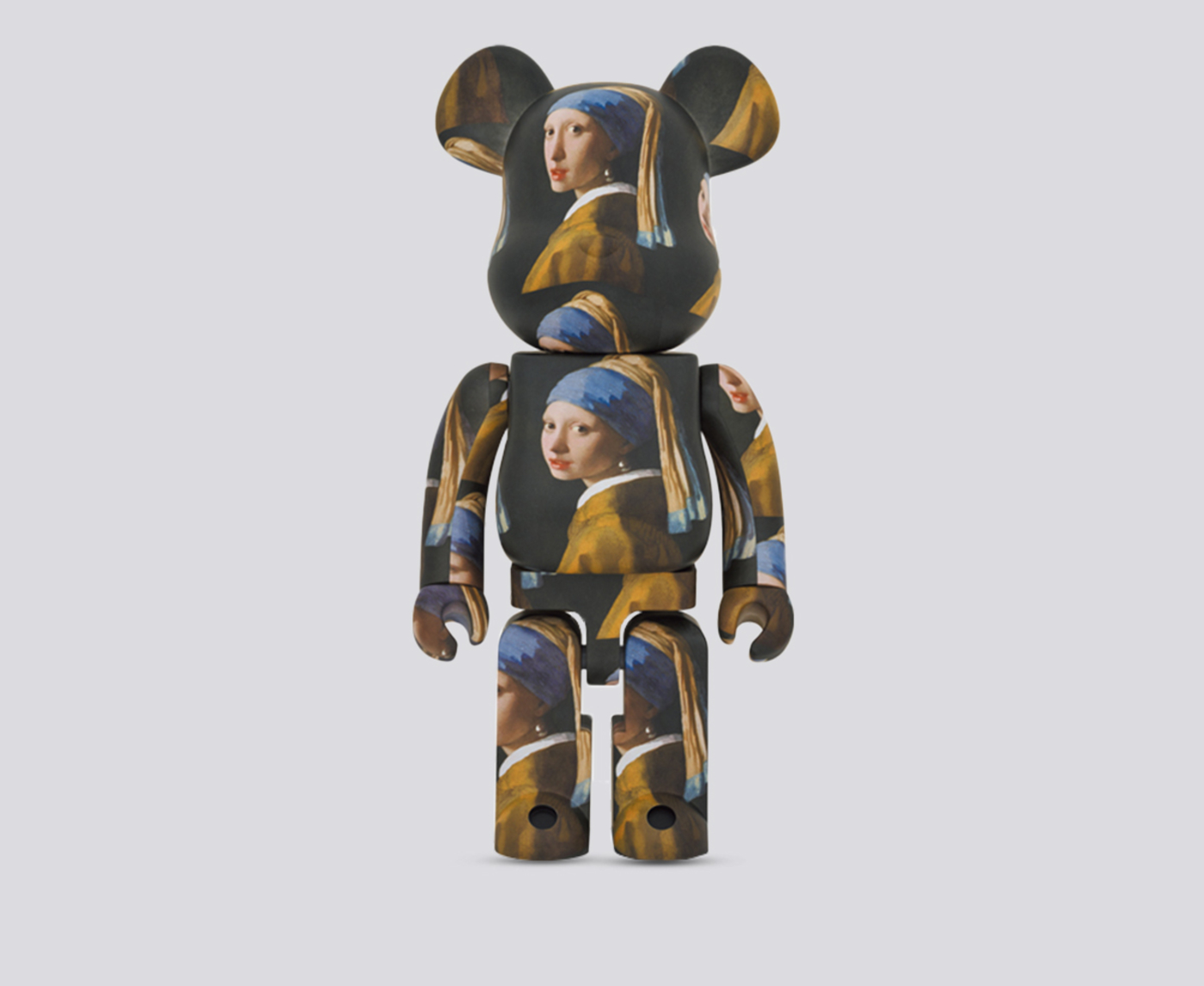 BE@RBRICK JOHANNES VERMEER 'GIRL WITH A PEARL EARRING' 1000% 'BROWN'