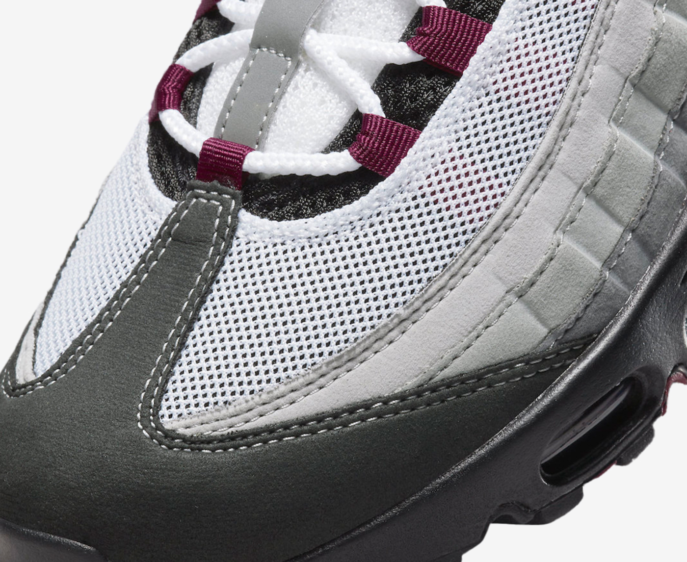 Nike - AIR MAX 95 'BLACK/DARK BEETROOT/PEARL GREY' - VegNonVeg