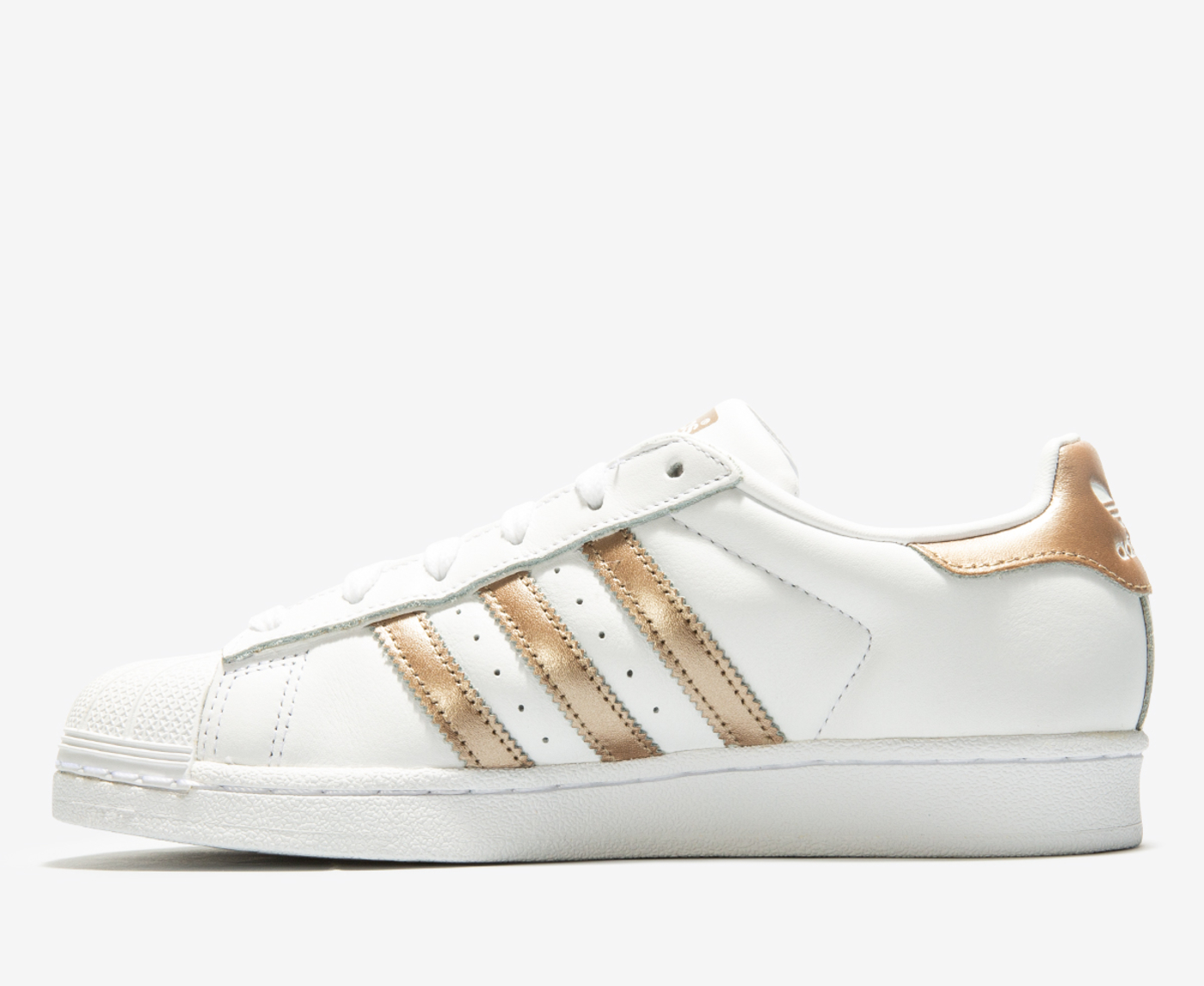 Adidas superstar metallic gold white honey best sale