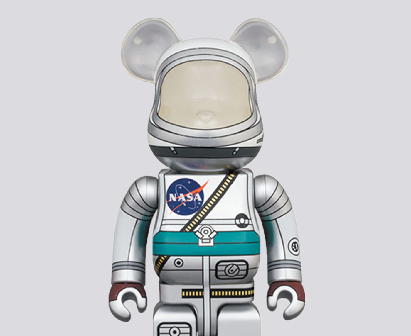 BE@RBRICK PROJECT MERCURY ASTRONAUT 1000％ 'SILVER