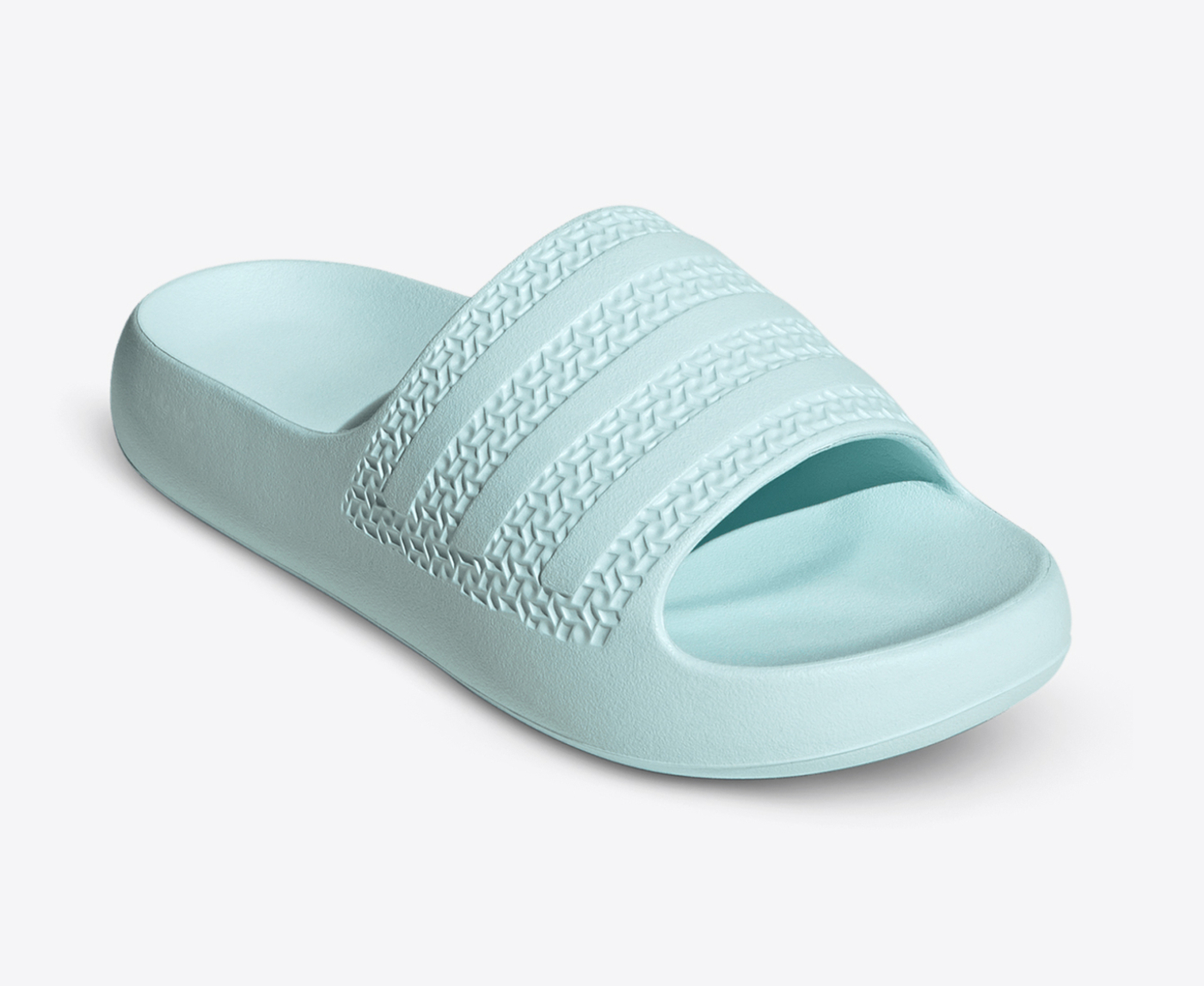 Mint green adidas slides hotsell