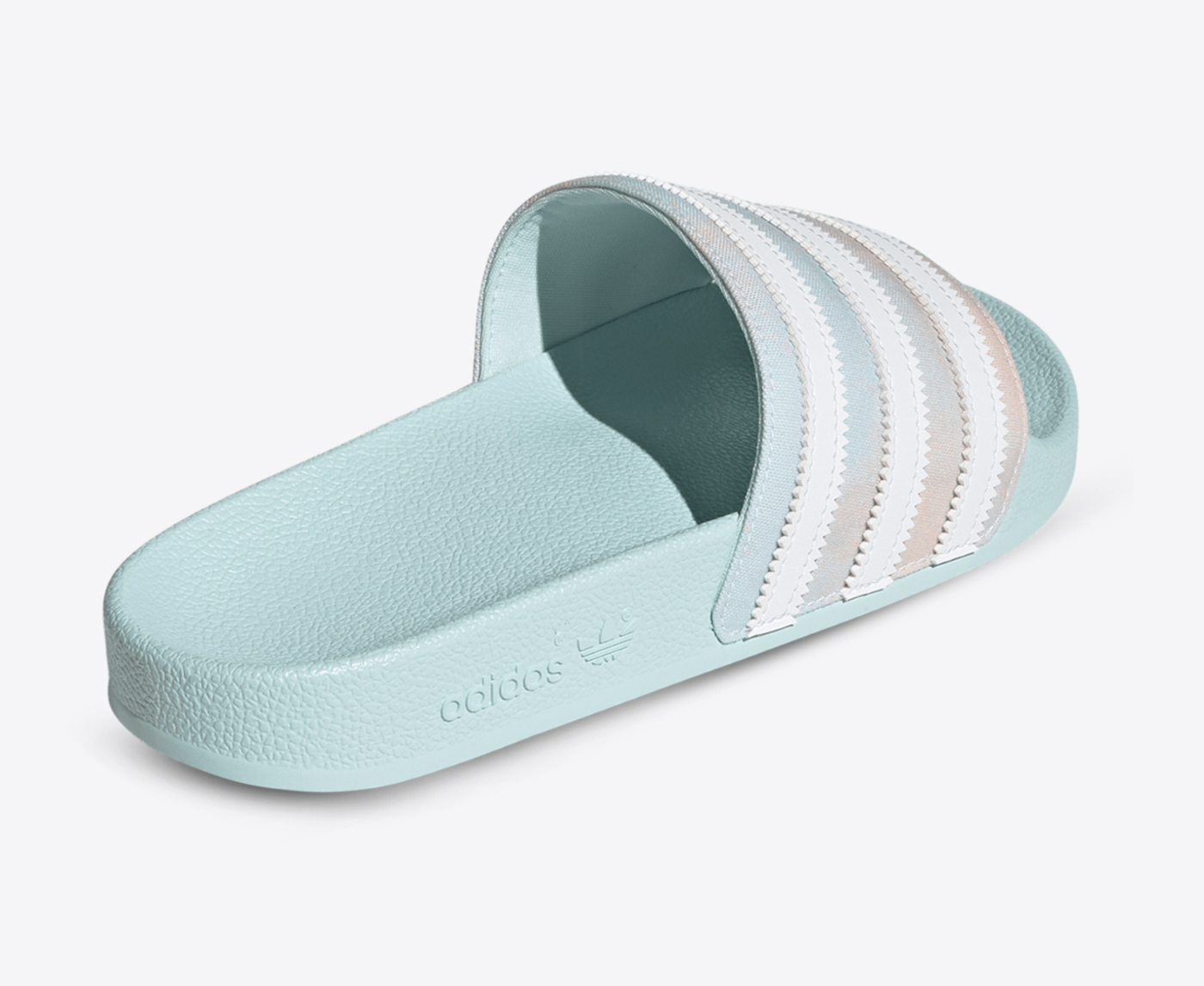 Adidas Originals ADILETTE W ALMOST BLUE FTWR WHITE CORE BLACK VegNonVeg