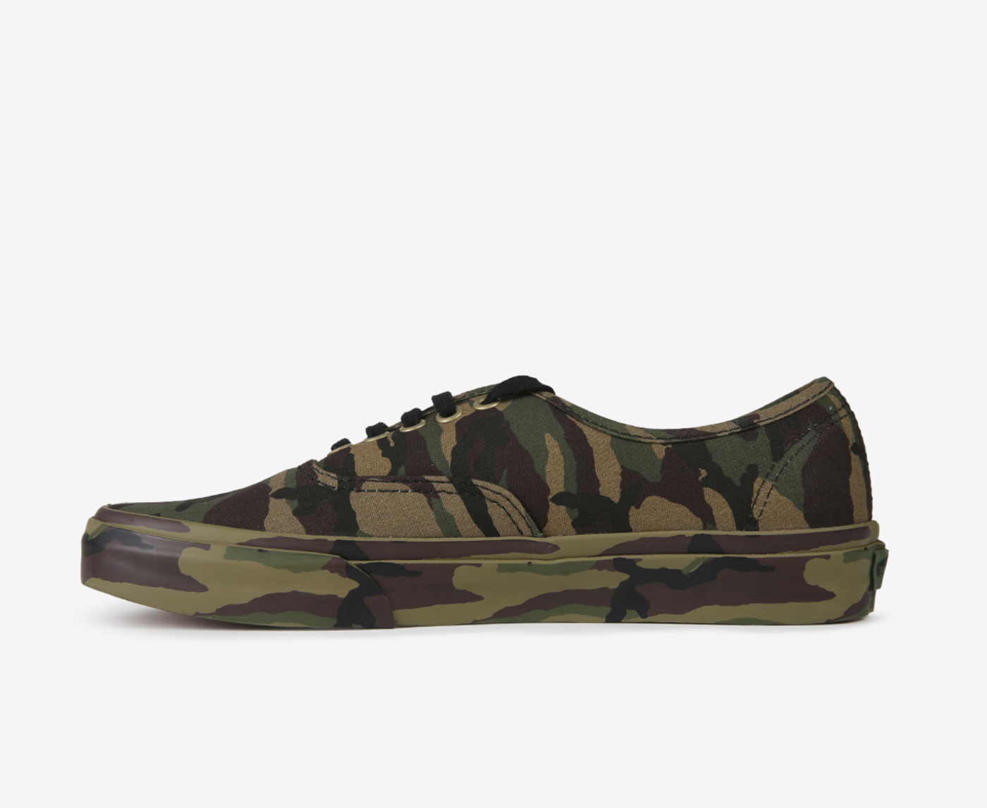 VANS AUTHENTIC CAMO POP SNEAKERS FTL-01-056 Skate Authentic Shoe in Camo Green / Black | Vans main image 3