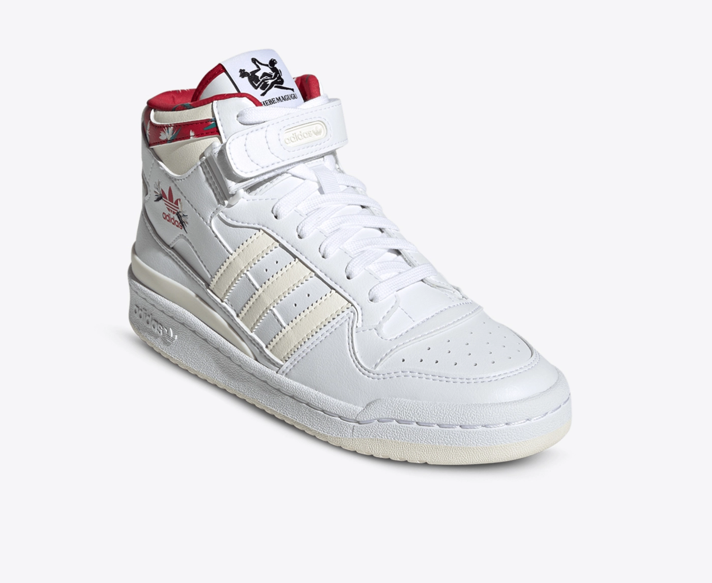 adidas forum mid white red blue