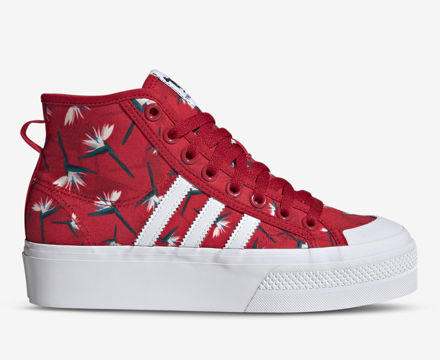 Adidas matchcourt mid top red