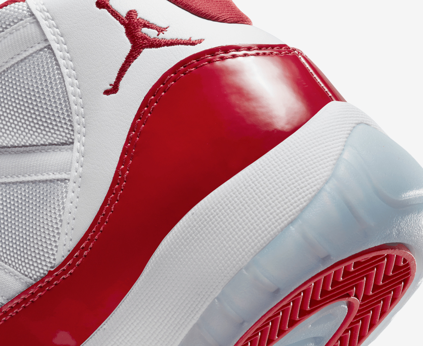 Jordan - AIR JORDAN 11 RETRO 'WHITE/VARSITY RED-BLACK' - VegNonVeg