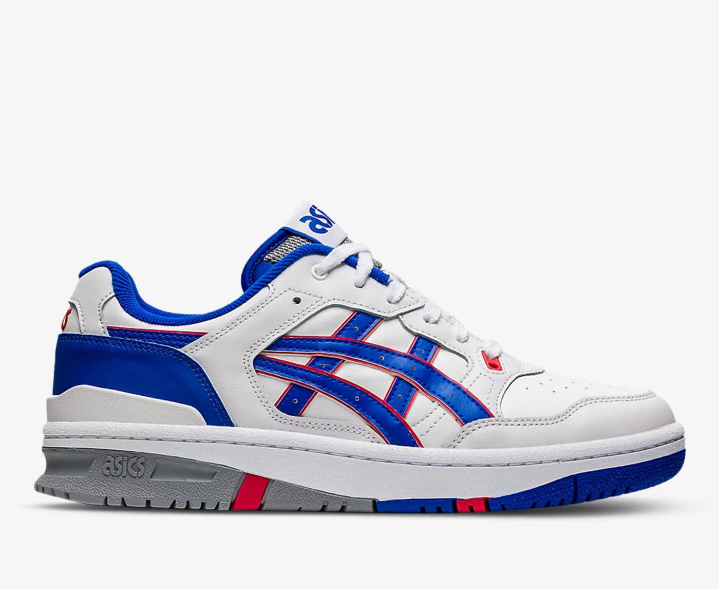 Asics blue and best sale white