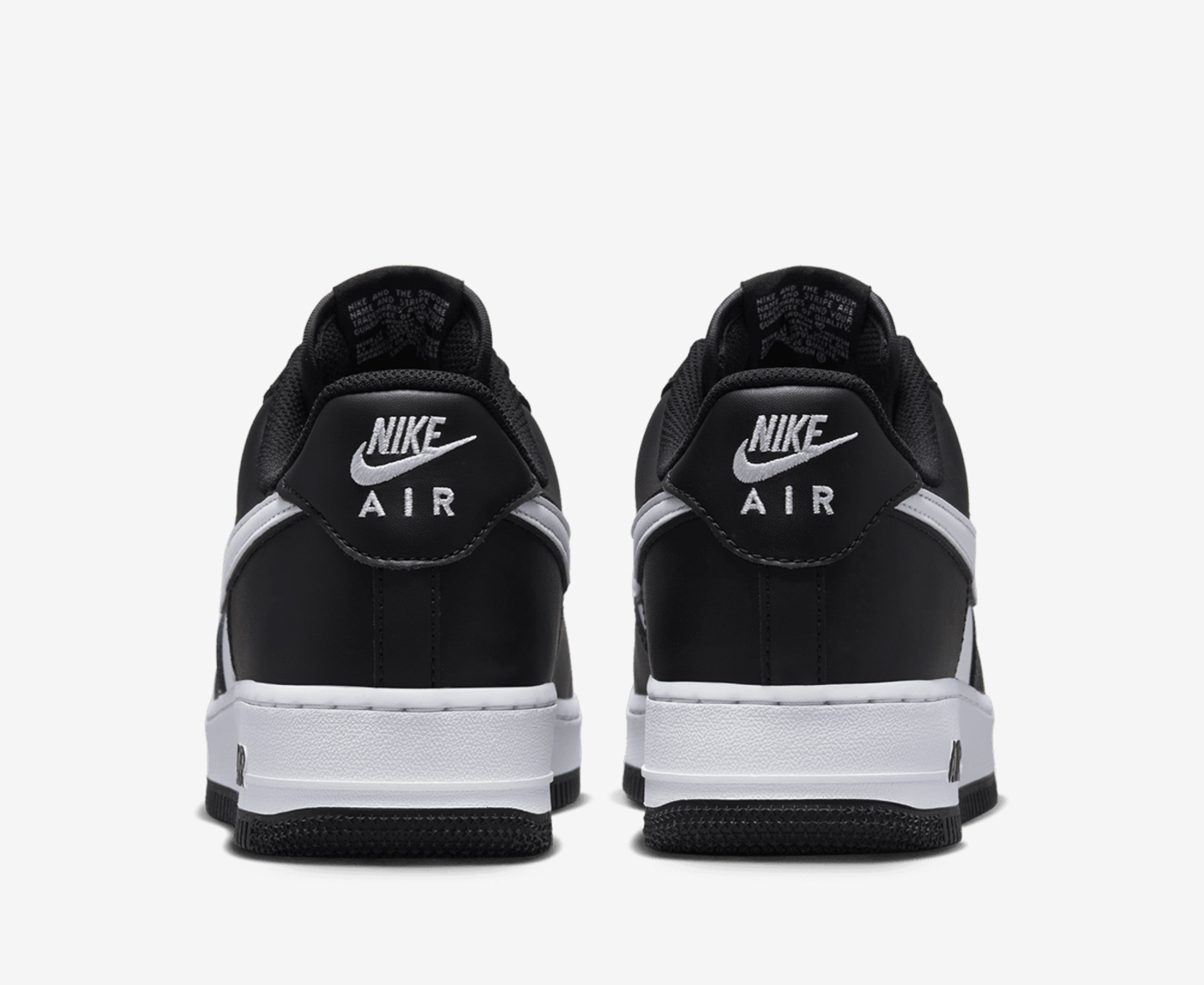 Nike - Buy NIKE AIR FORCE 1 '07 'BLACK/WHITE-BLACK' - VegNonVeg
