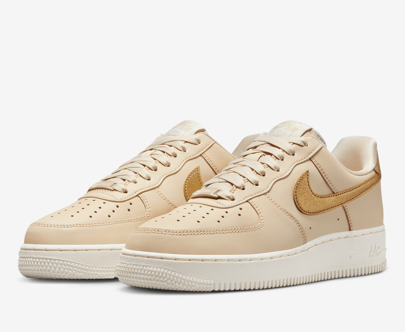 Nike air force 1 07 gold best sale