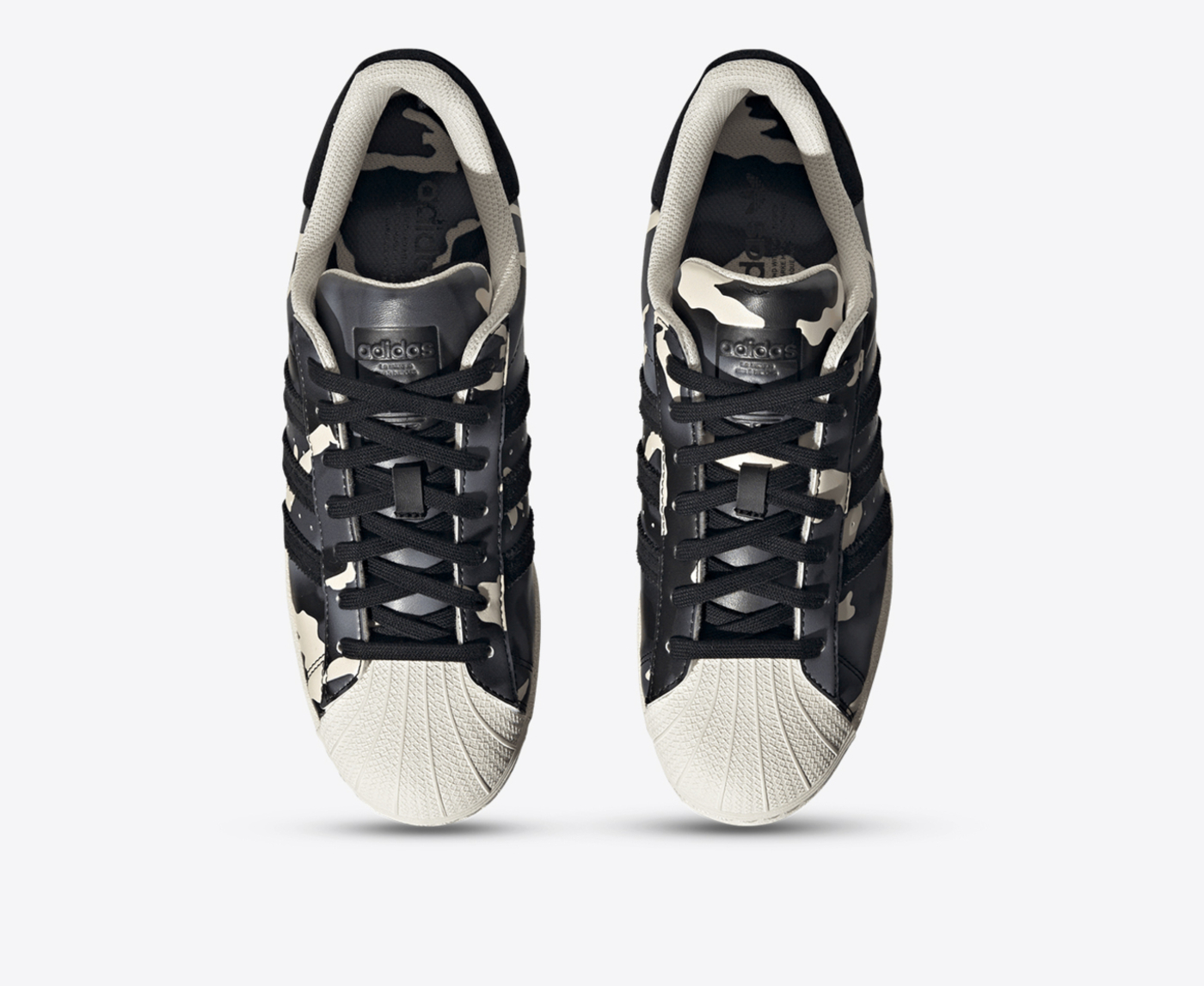 Adidas Originals SUPERSTAR CORE BLACK CHALK WHITE VegNonVeg