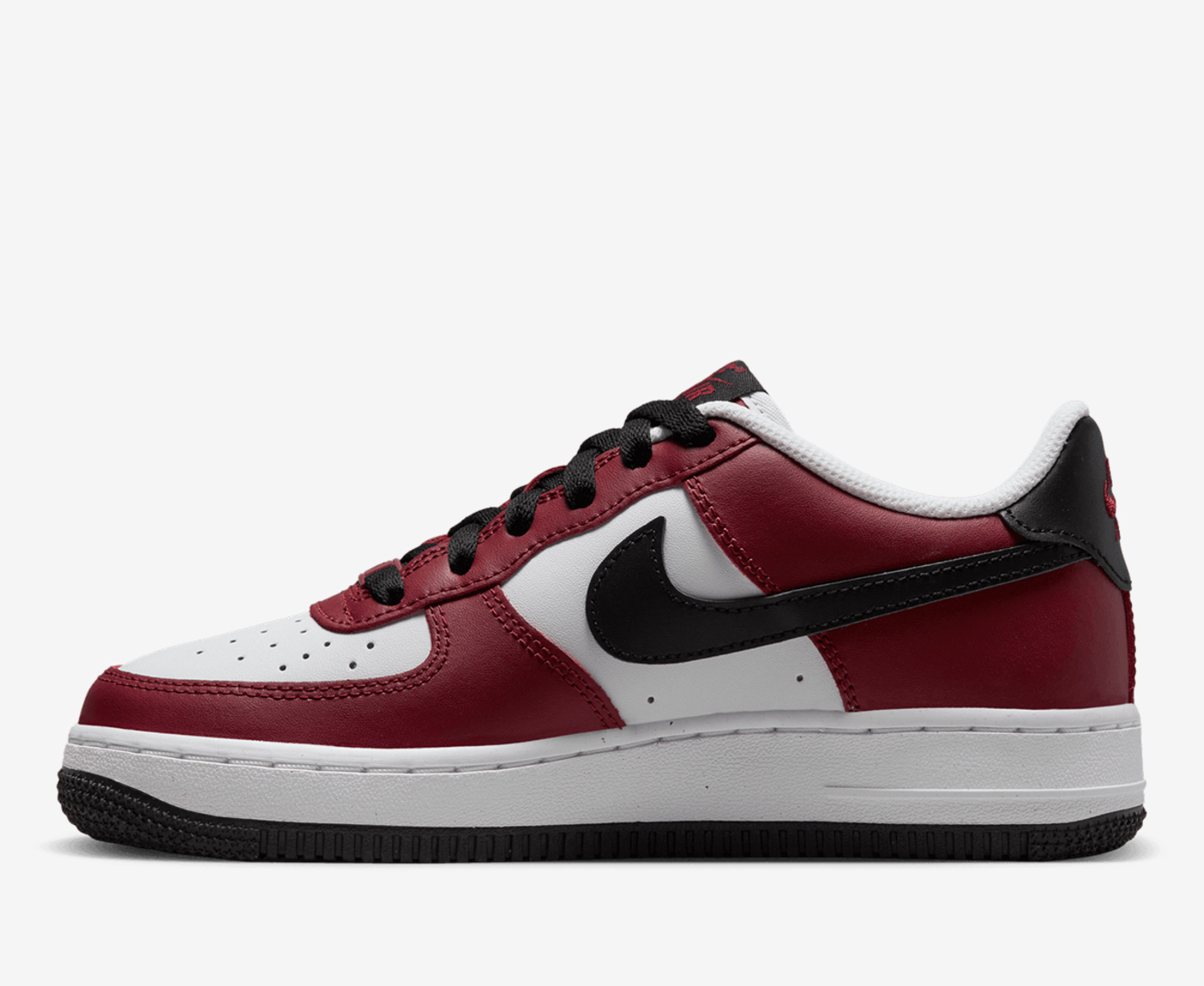 Nike air force 1 store red white and black