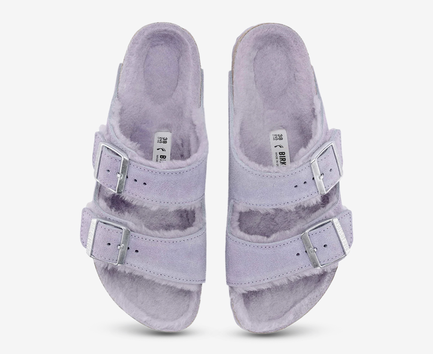 Birkenstock arizona shearling discount gray