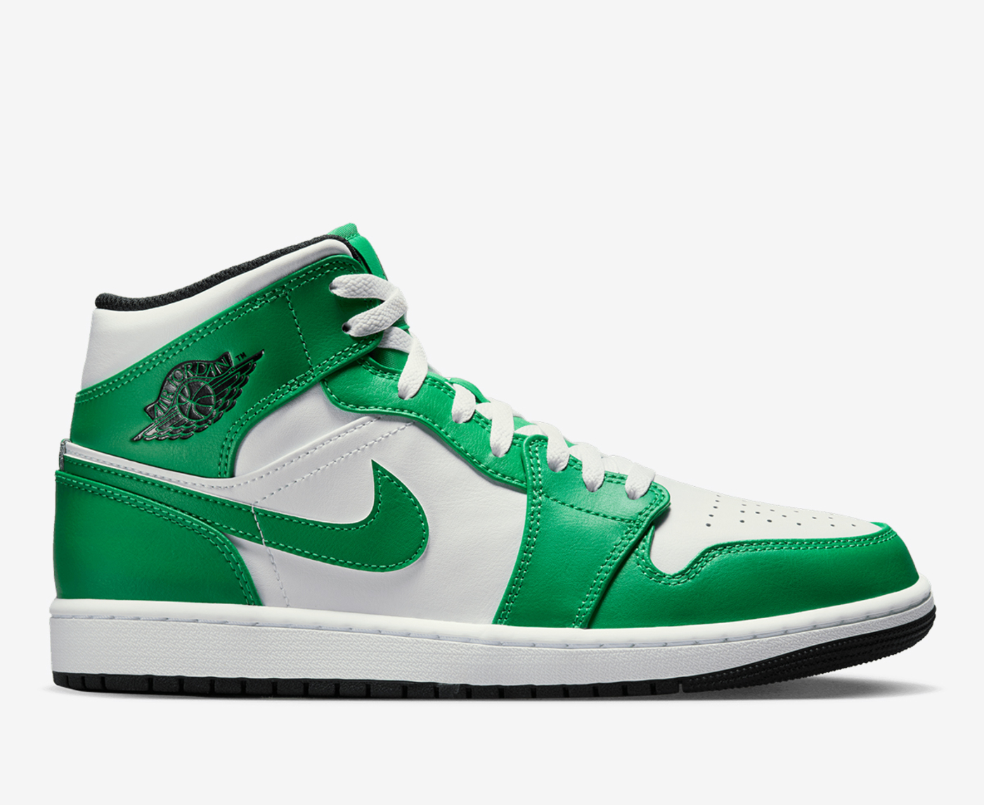 Air jordan 1 mid best sale green black