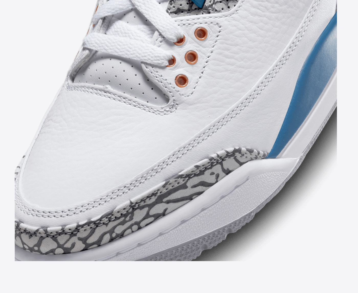 Jordan - AIR JORDAN 3 RETRO 'WHITE/METALLIC COPPER-TRUE BLUE