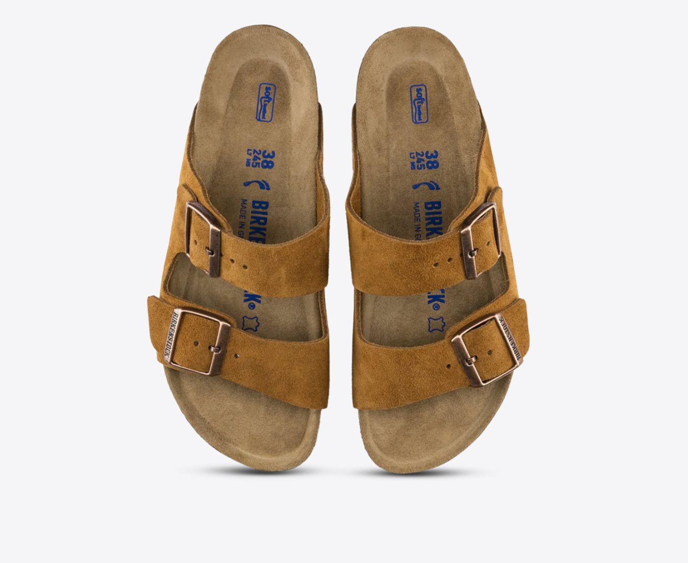 Arizona soft footbed hot sale suede leather mink