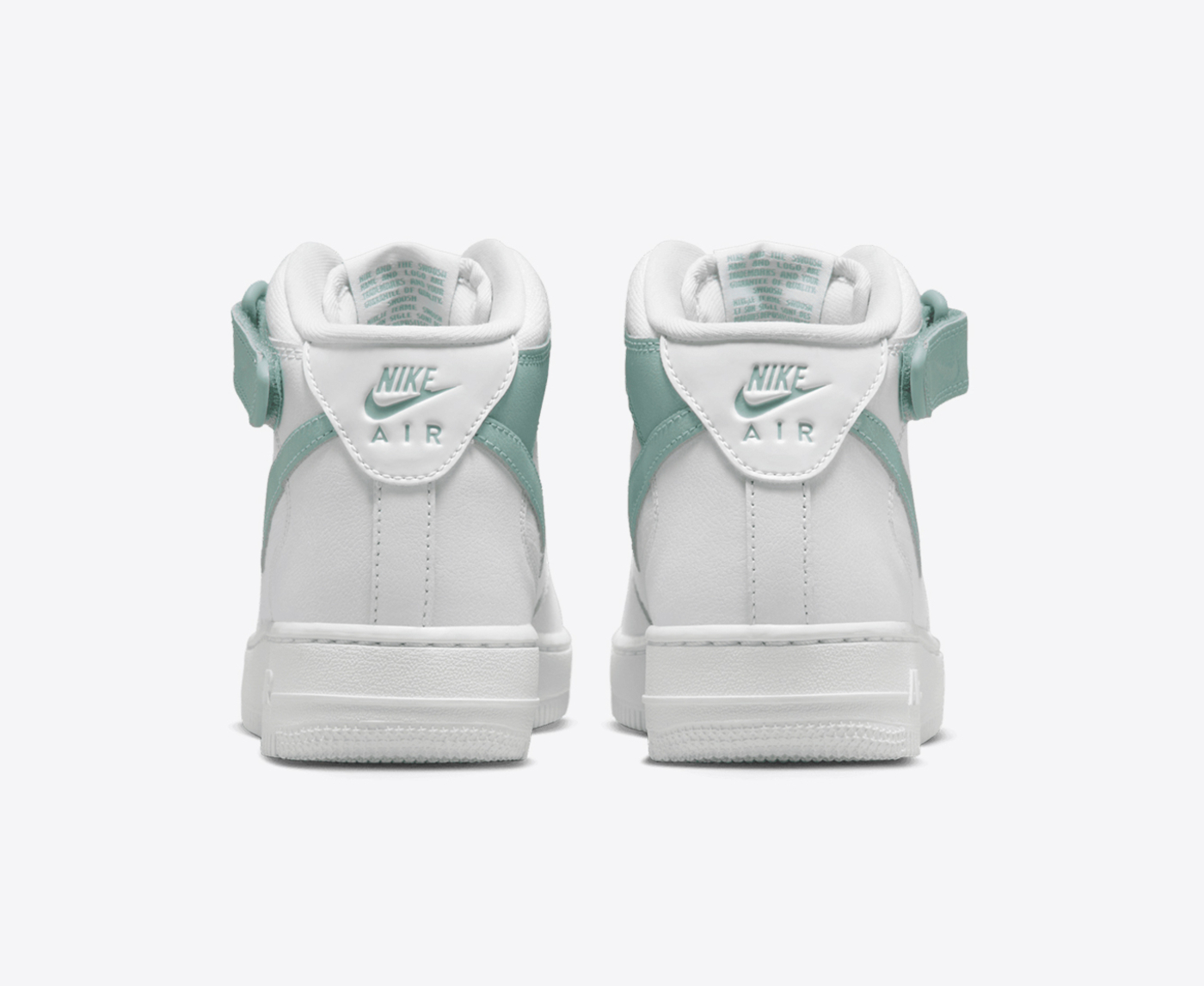 Nike air force 1 high grey fog on sale and neptune green