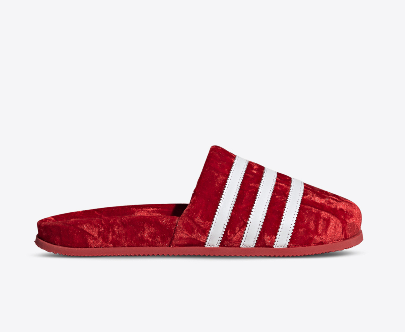 Red adidas slides women's hot sale