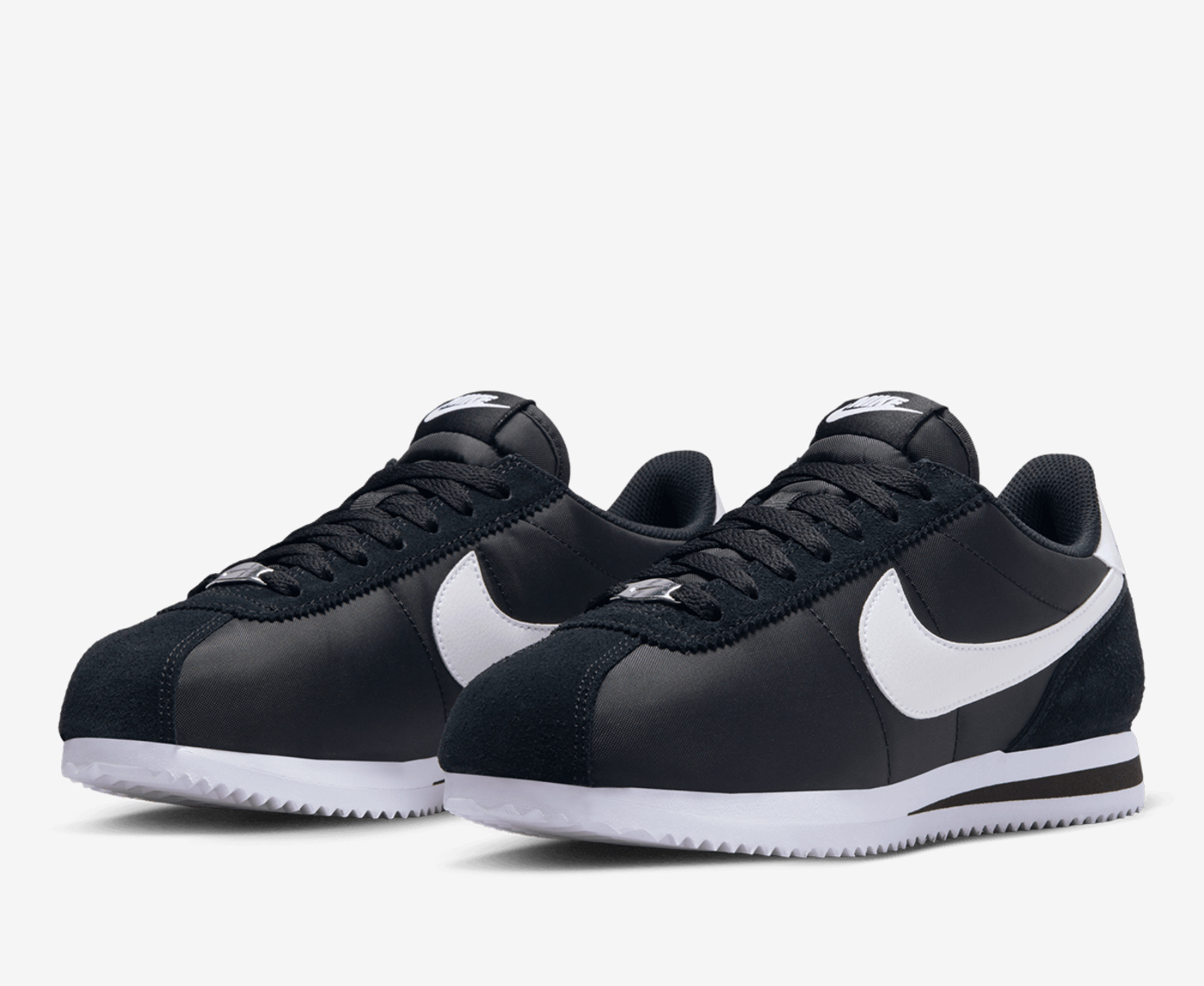 Nike cortez white store and black price