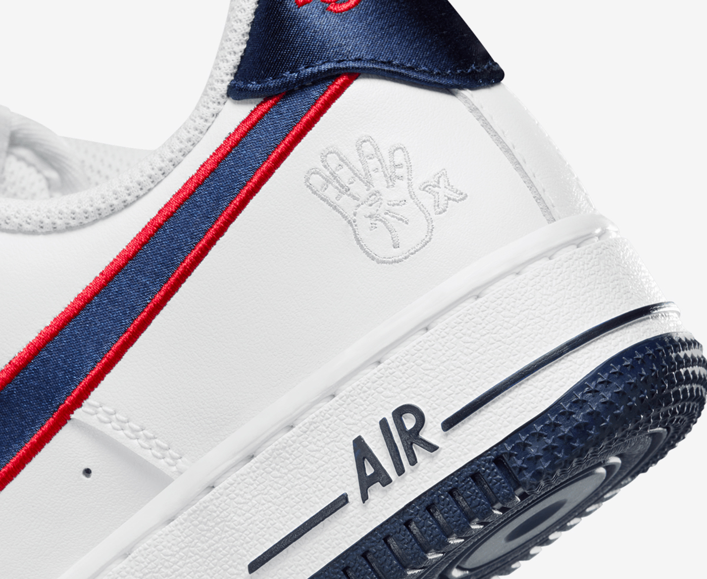 Nike air force 1 low shoes white/obsidian/red best sale