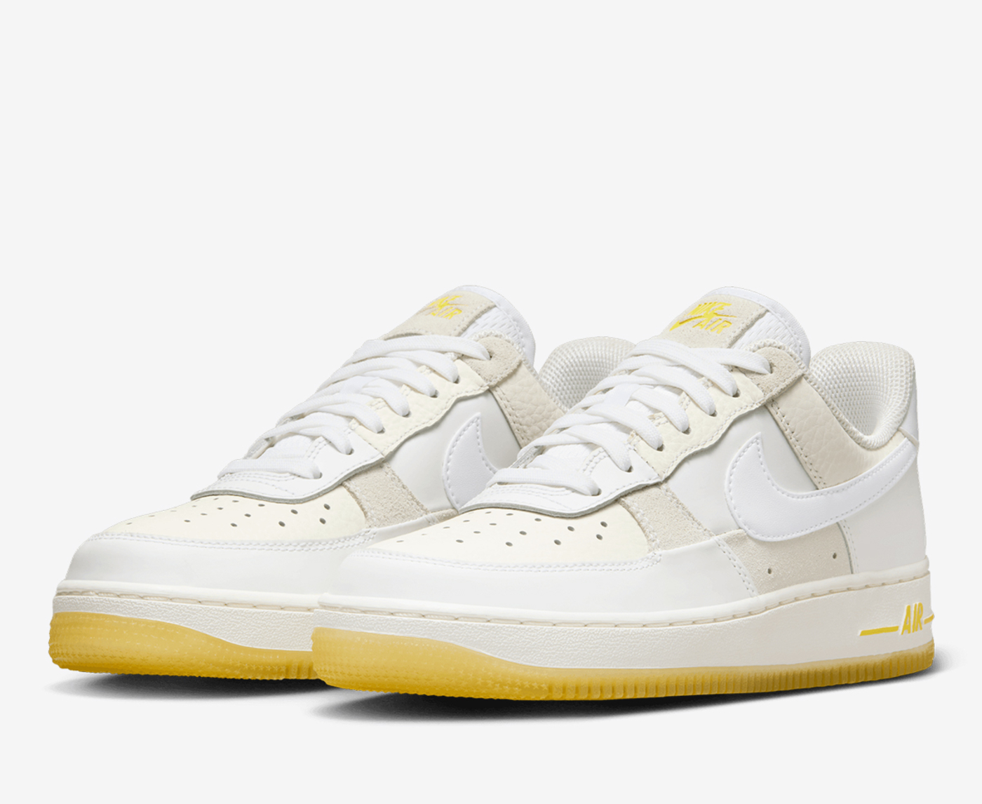 Nike air force 1 07 yellow and outlet white