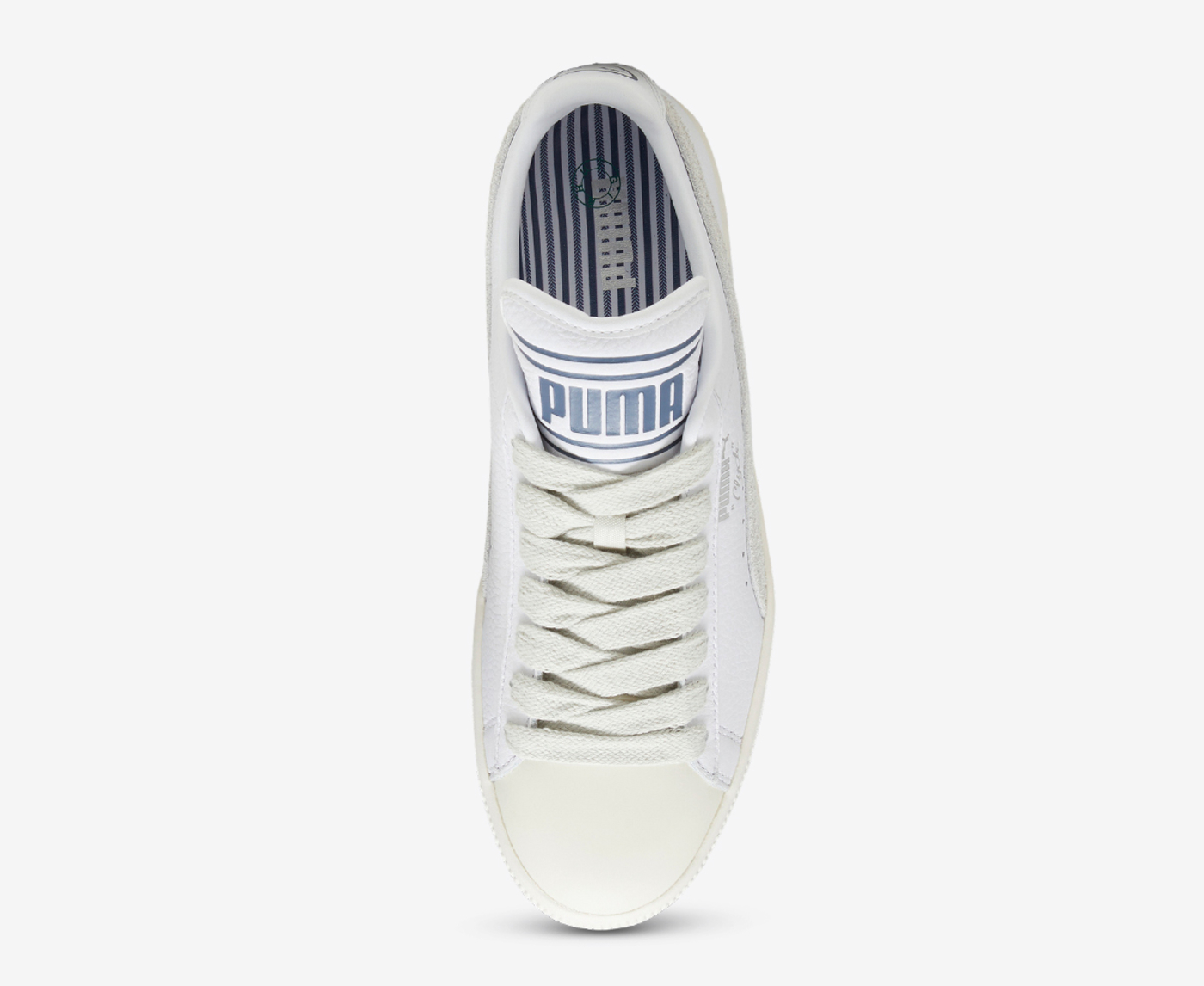 Puma - X RHUIGI CLYDE Q3 'PRISTINE-SEDATE GRAY-PUMA WHITE' - VegNonVeg