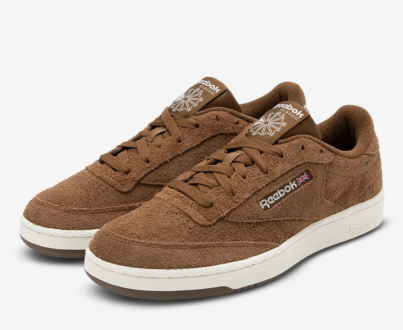 REEBOK - CLUB C 85 'COLLEGIATE BROWN/CHALK' - VegNonVeg