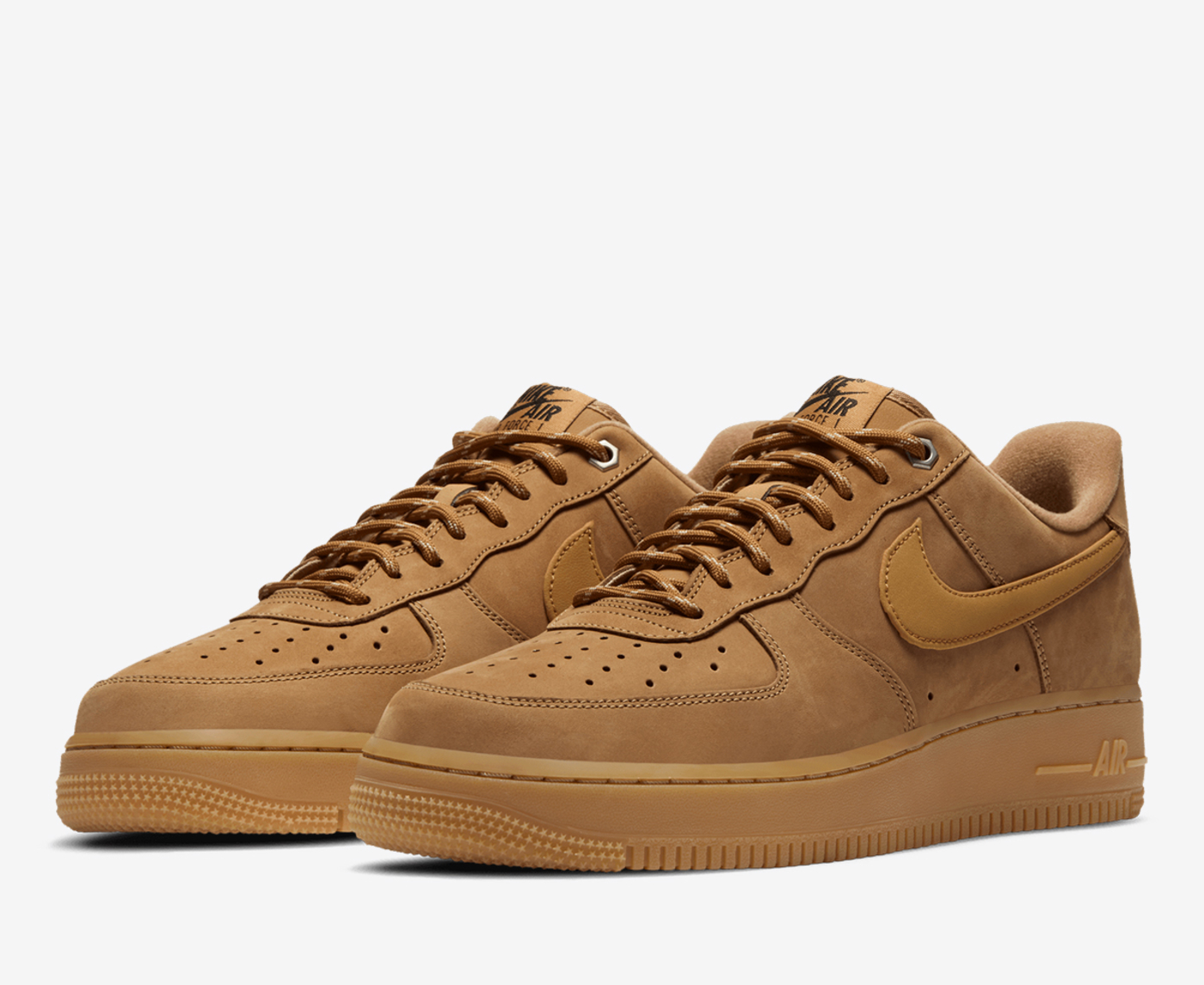 Nike - Boy - GS Air Force 1 Low - Wheat/Gum Light Brown - Nohble