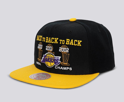  Mitchell & Ness Los Angeles Lakers NBA Top Spot Snapback Hat  Adjustable Cap - Black/2010 NBA Finals Side Patch/Hardwood Classics :  Sports & Outdoors