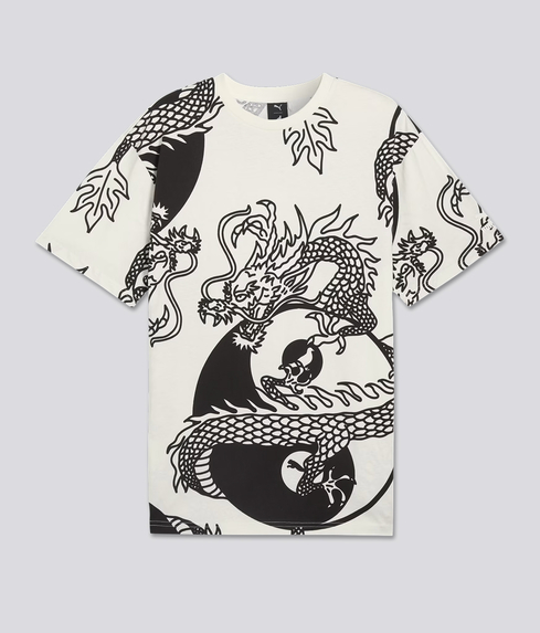 Puma - X STAPLE PRINTED TEE 'WARM WHITE/PUMA BLACK' - VegNonVeg