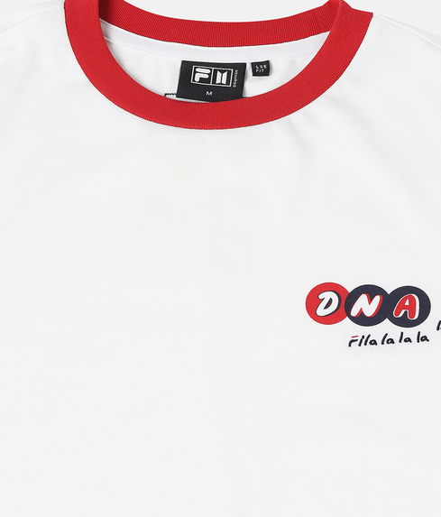 Fila BTSxFILA Love Yourself DNA ARTWORK T SHIRT White VegNonVeg