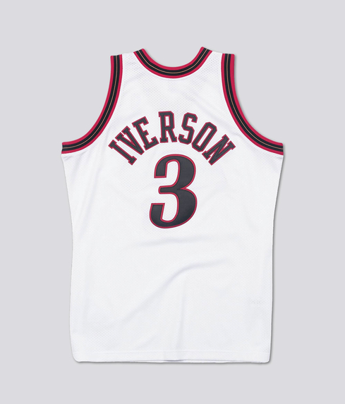 Allen iverson white clearance jersey 76ers