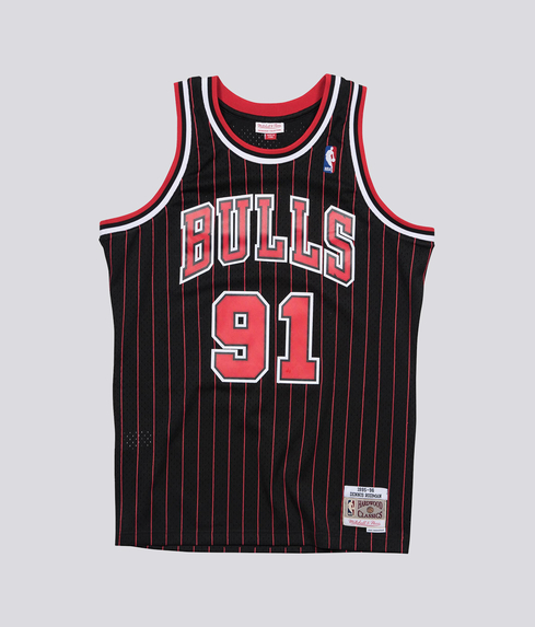 Black rodman sale bulls jersey