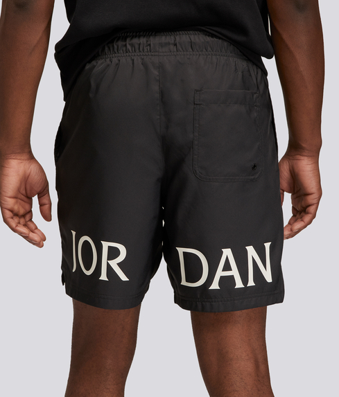 Jordan M J ESS POOLSIDE SHORT BLACK WHITE VegNonVeg