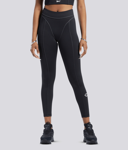 REEBOK - Cardi B High-Rise Tights 'BLACK' - VegNonVeg