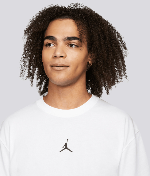 Jordan - JORDAN DRI-FIT SPORT SHORT SLEEVE TOP 'WHITE/BLACK' - VegNonVeg