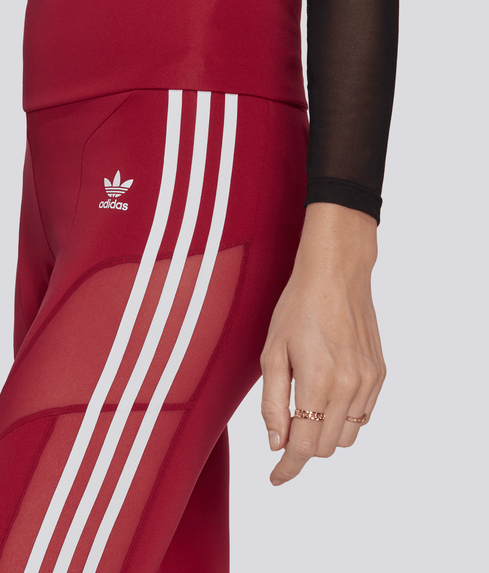 Wine adidas leggings hotsell