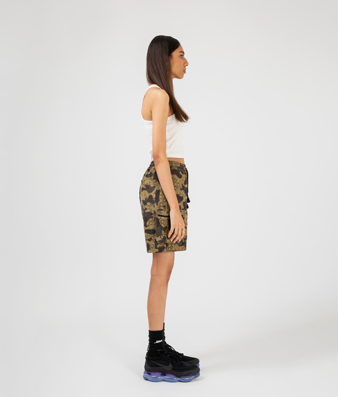 VegNonVeg - AJRAKH CAMO WIDE PANTS 'GREEN' - VegNonVeg