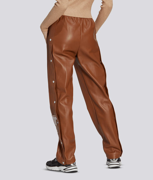 Adidas Originals FAUX LEATHER ADIBREAK PANT WILD BROWN VegNonVeg