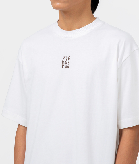 VegNonVeg - NEW ERA 'JUMBLE' T-SHIRT 'WHITE' - VegNonVeg