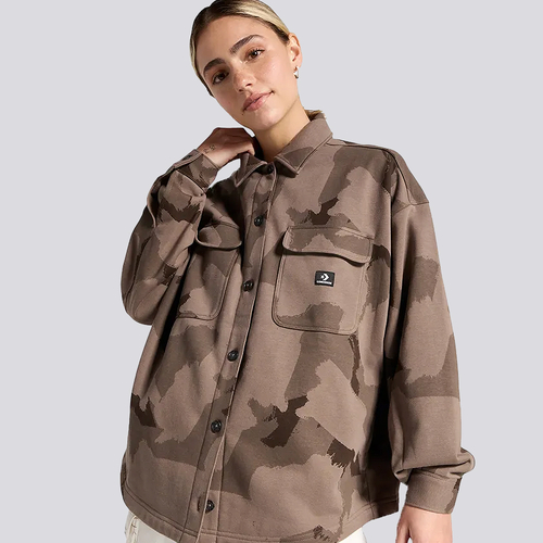 ジャケット・アウター FRILL SHIRT JACKET (CAMO)  KOWGA FRILL SHIRT JACKET (CAMO) KOWGA