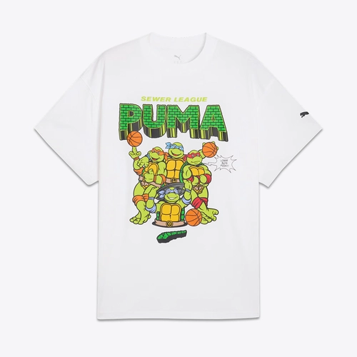 Puma - PUMA HOOPS X TMNT TEE PUMA WHITE l Buy Men's Tee Online at