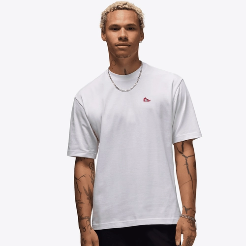 Jordan - JORDAN SNEAKER PATCH SHORT SLEEVE CREW TEE WHITE