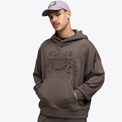 lwood studio × UNDER R コラボ　フーディ　キャップ puma-x-ripndip-graphic-boxy-
