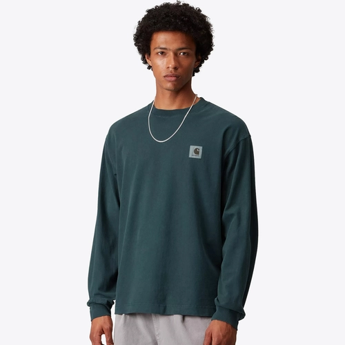 Carhartt WIP - GARMENT DYED LONG SLEEVE VISTA T-SHIRT - VegNonVeg