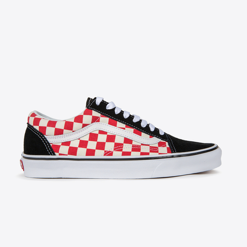 vans checkerboard black and red