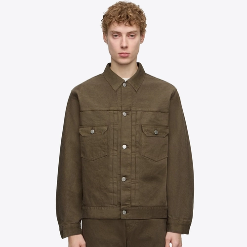 MOMOTARO JEANS ミリタリージャケット 40 オリーブ MOMOTARO JEANS - DENIM JACKET - VegNonVeg