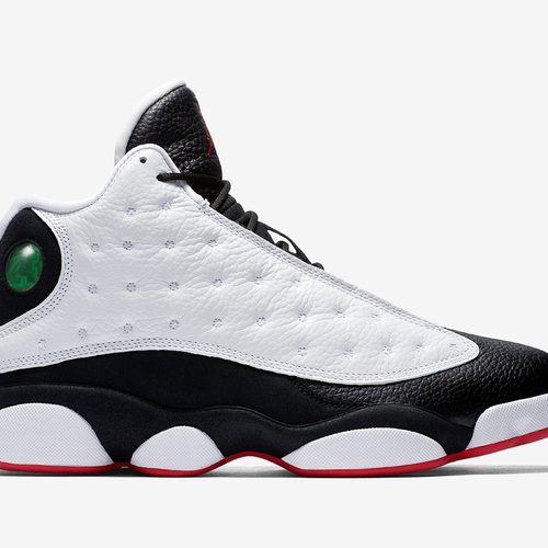Jordan AIR JORDAN 13 RETRO WHITE TRUE RED BLACK VegNonVeg